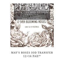 Load image into Gallery viewer, 12 ever bloomimg roses transfer