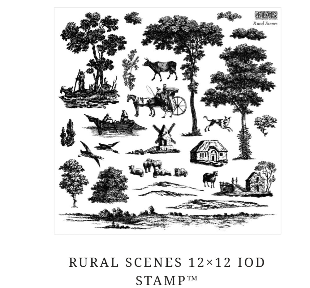 Rural scenes stamp