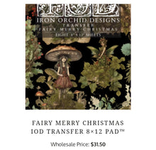 Load image into Gallery viewer, Fairy merry Christmas transfers