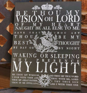 Be Thou My Vision Decor Transfer