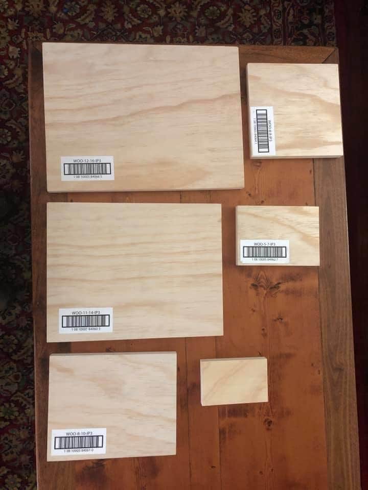 3.5x5 wood art panel