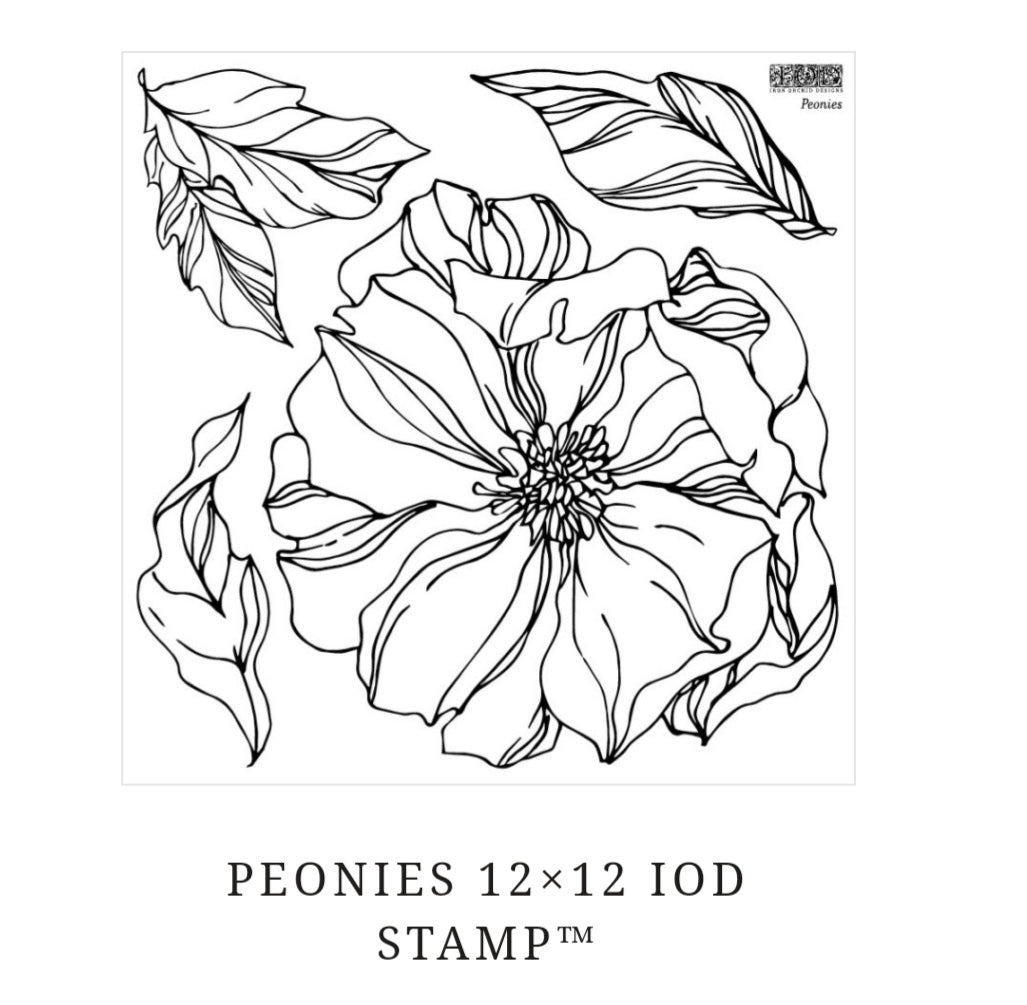 Peonies 12x12 stamp