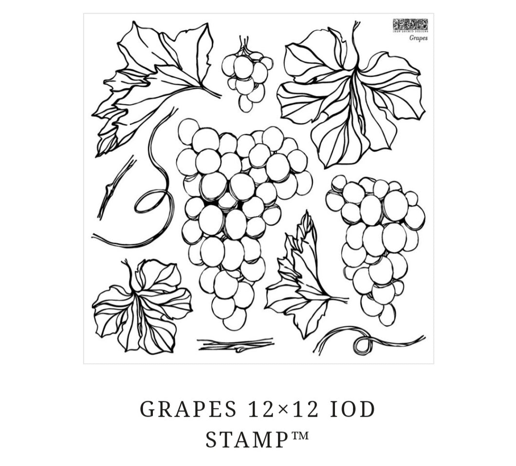 Grapes 12x12 stamp