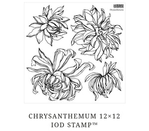 Chrysanthemum 12x12 stamp