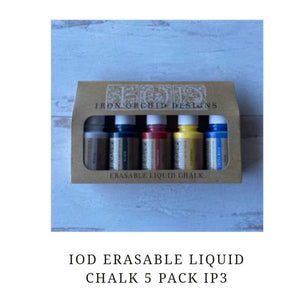 Erasable liquid chalk colored 5 pack