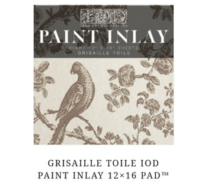 Grisaille Toile paint inlay