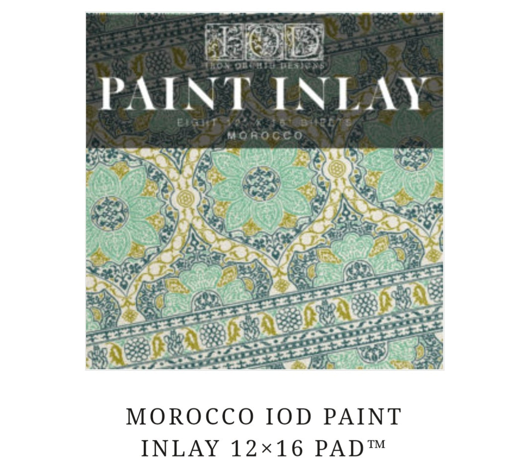 Morocco paint inlay