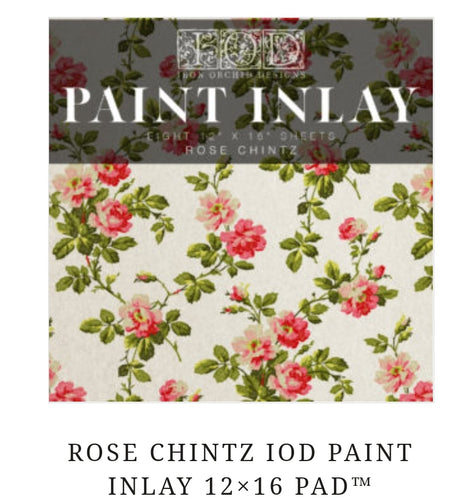 Rose chintz paint inlay